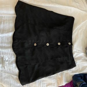 button up skirt with petal design